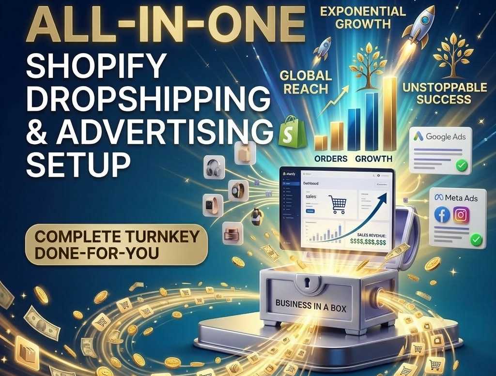 All-In-One Shopify DropShipping Store & Advertising Setup (Done-For-You)