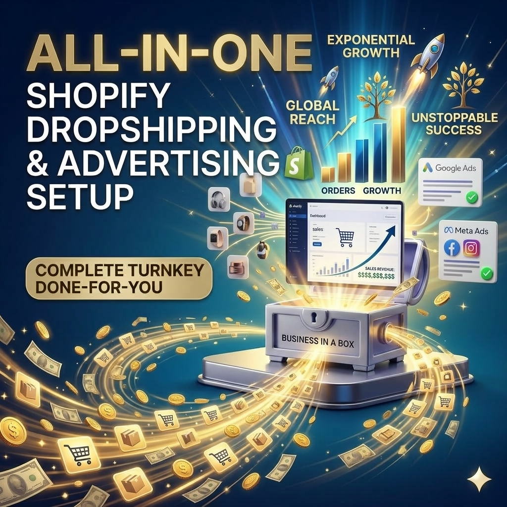 All-In-One Shopify DropShipping Store & Advertising Setup (Done-For-You)